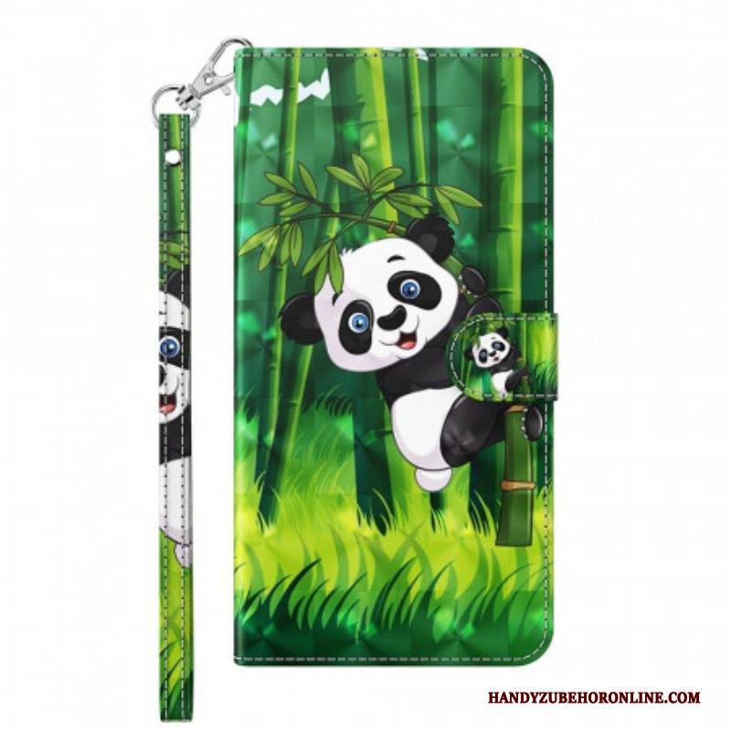 Flip Case Für Google Pixel 6 Pro Panda Und Bambus