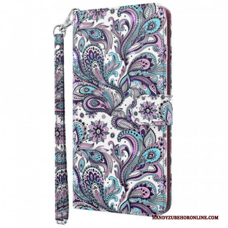 Flip Case Für Moto E40 / E30 / E20 Paisley