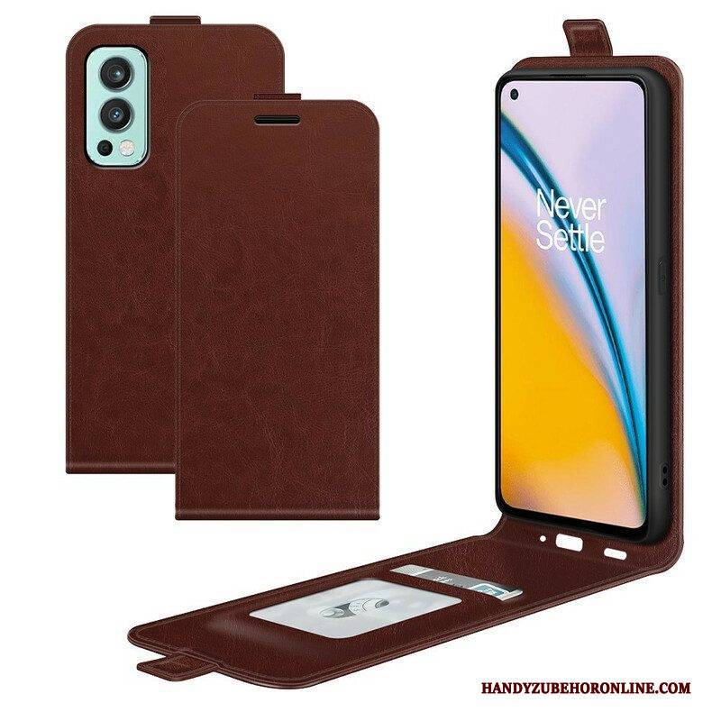 Flip Case Für OnePlus Nord 2 5G Flip Case Faltendes Retro