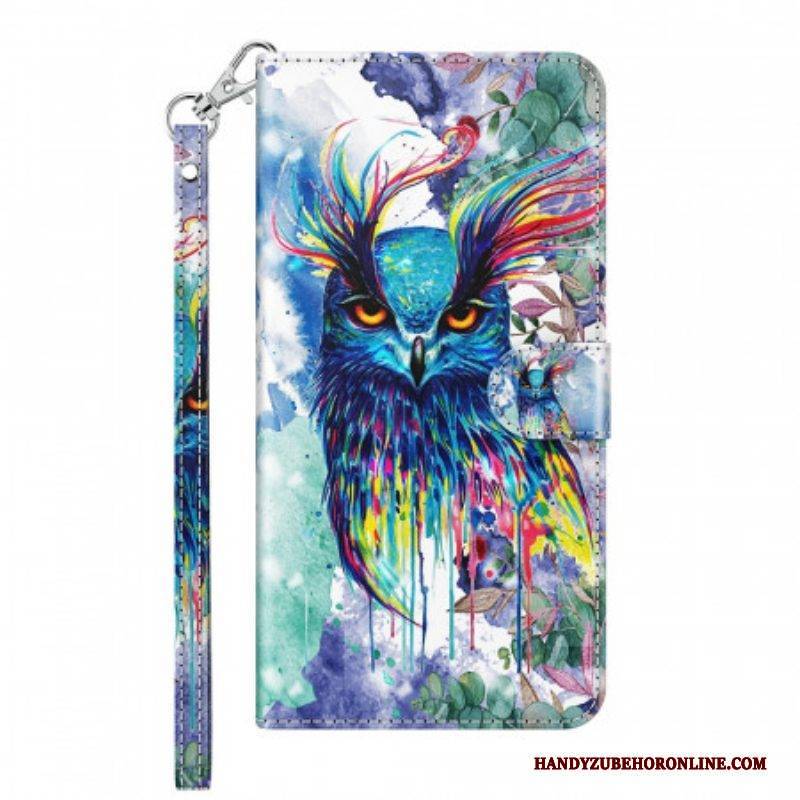 Flip Case Für Samsung Galaxy A13 5G / A04s Aquarellvogel