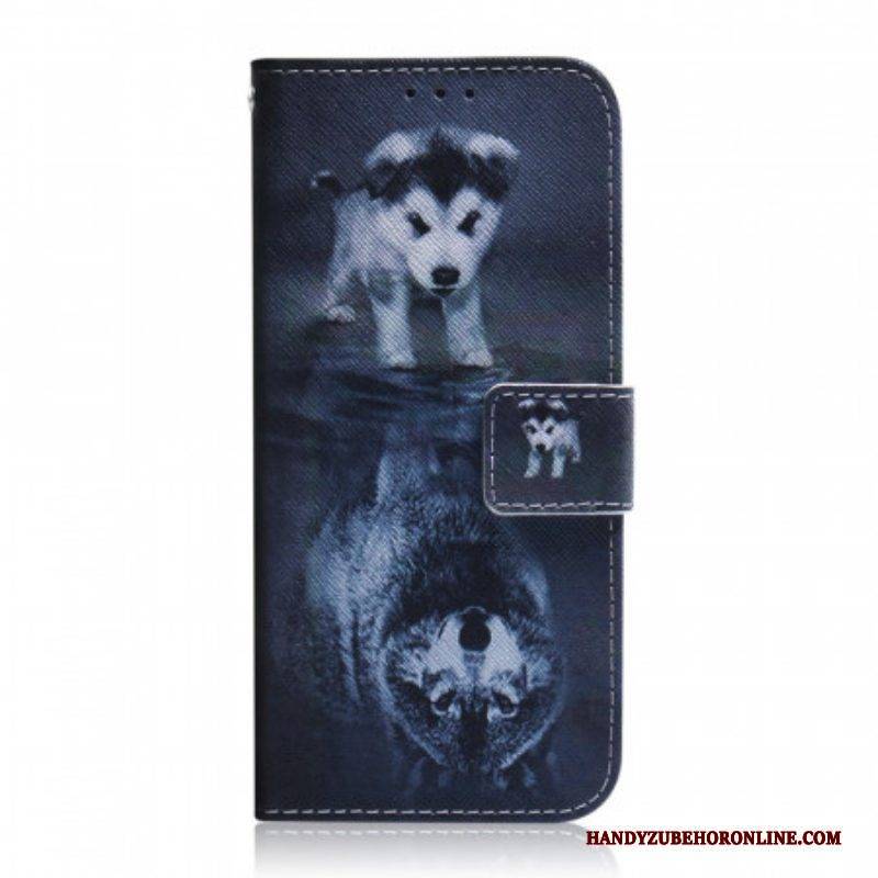 Flip Case Für Samsung Galaxy A13 5G / A04s Ernesto Der Wolf