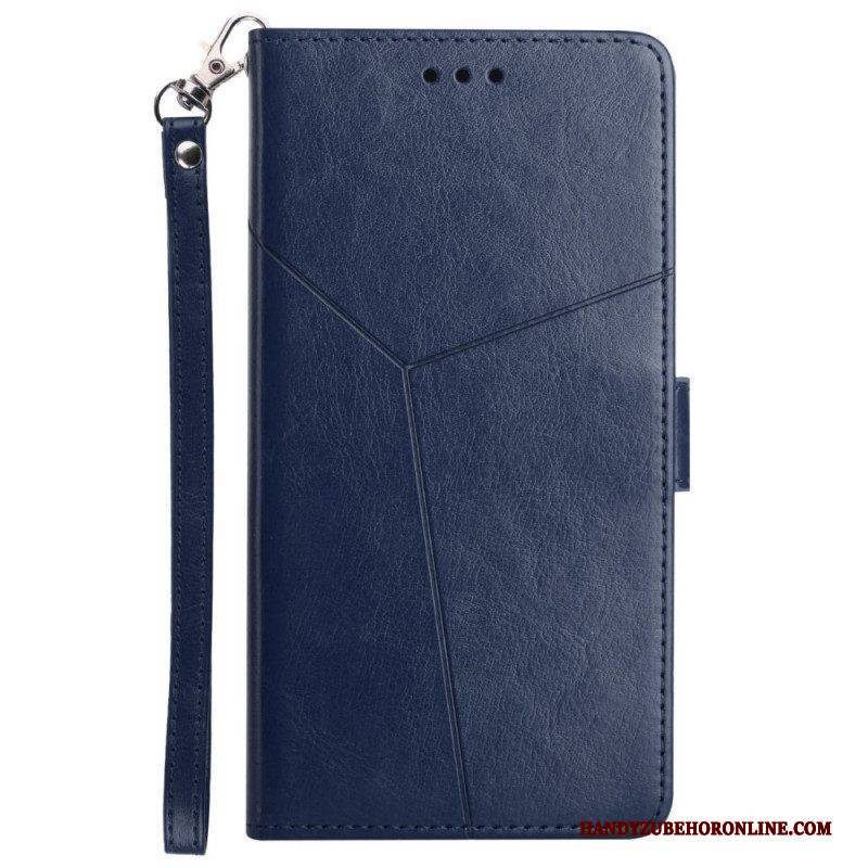 Flip Case Für Samsung Galaxy A13 5G / A04s Stil Leder Geo Y Design