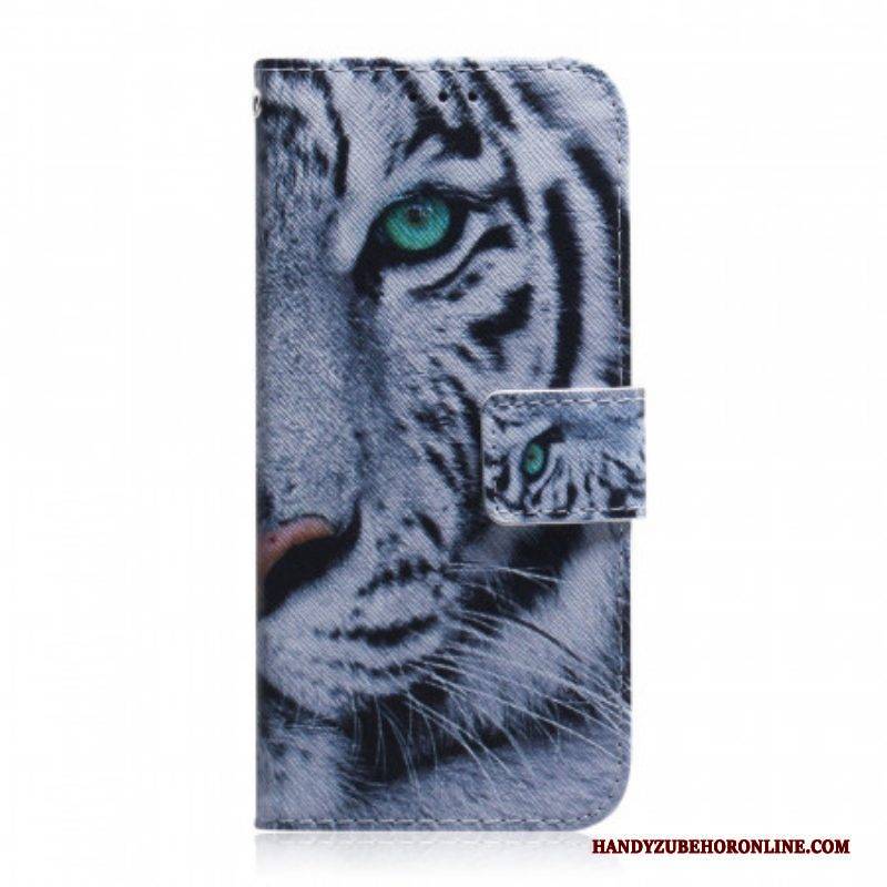 Flip Case Für Samsung Galaxy A13 5G / A04s Tigergesicht