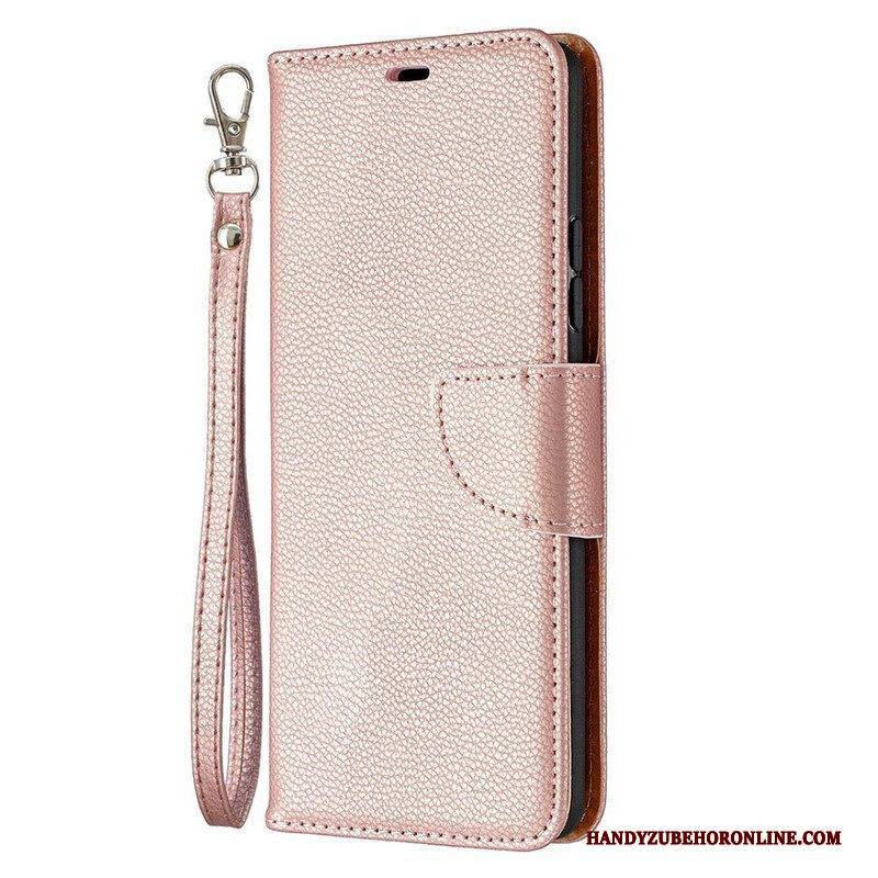 Flip Case Für Samsung Galaxy A42 5G Flip Case Lychee Rabat Oblique