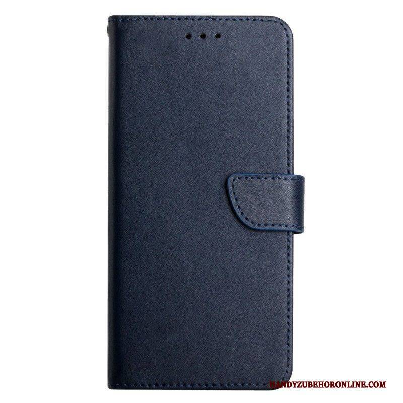 Flip Case Für Samsung Galaxy M13 Echtes Nappaleder