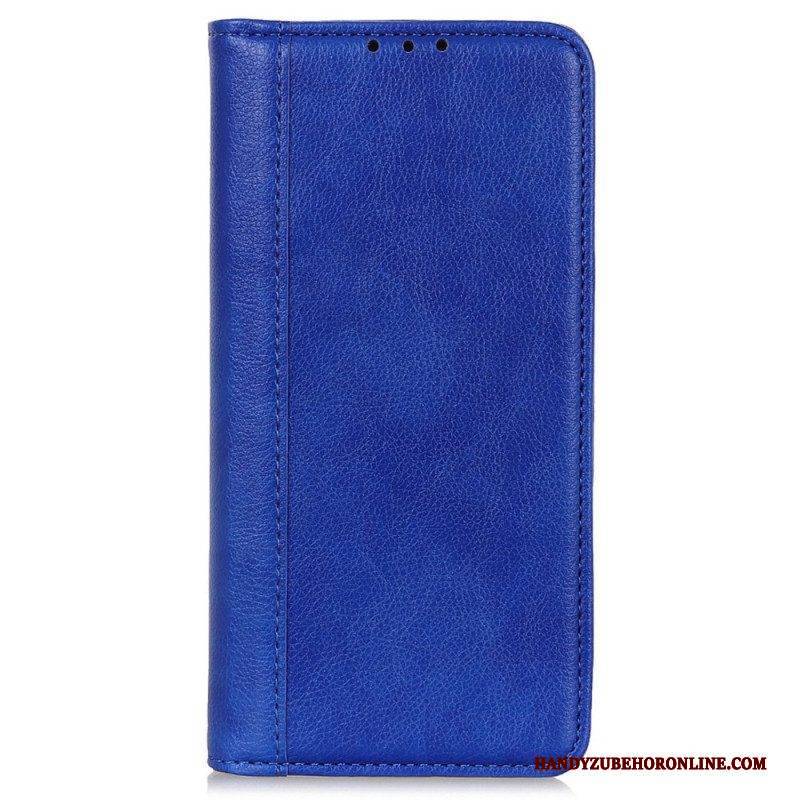 Flip Case Für Samsung Galaxy M13 Litschi-spaltleder