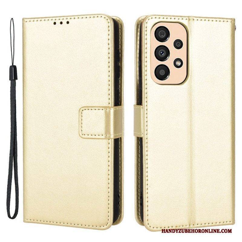 Flip Case Für Samsung Galaxy M23 5G Auffälliges Kunstleder