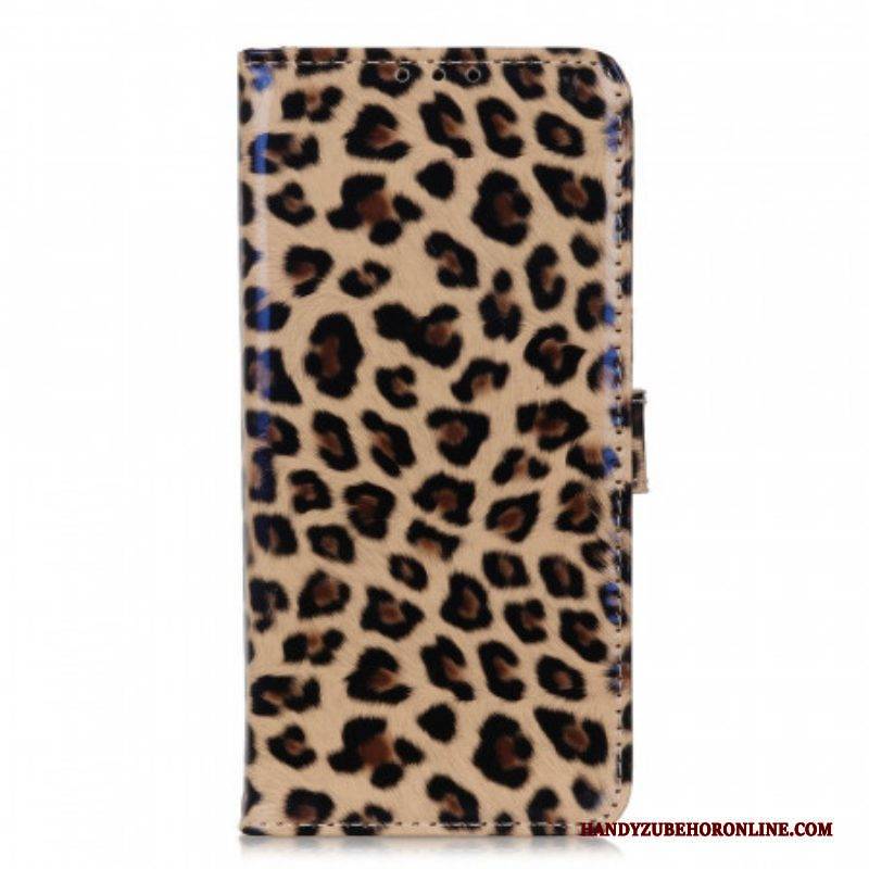 Flip Case Für Samsung Galaxy M32 Leopard