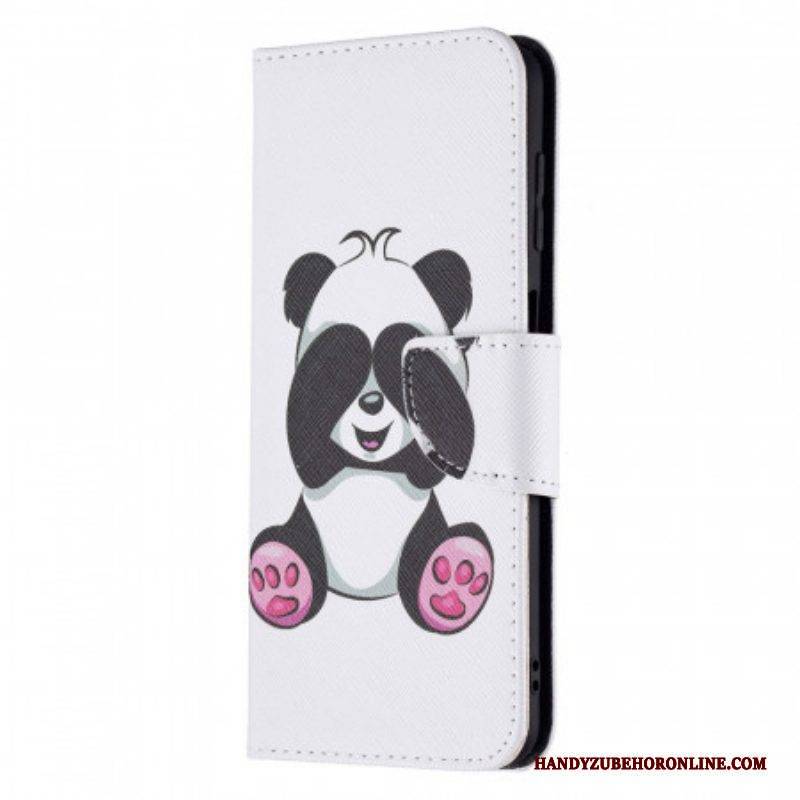 Flip Case Für Samsung Galaxy M32 Panda-spaß