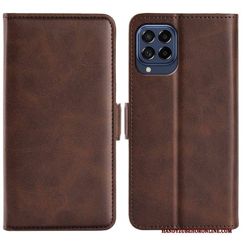 Flip Case Für Samsung Galaxy M53 5G Flip Case Doppelte Klappe