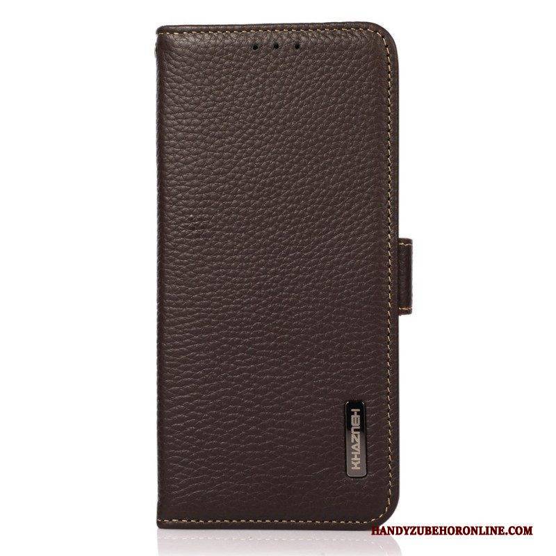 Flip Case Für Samsung Galaxy M53 5G Lychee-leder Khazneh Rfid