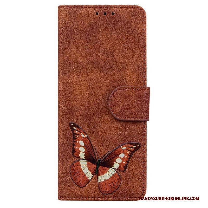 Flip Case Für Samsung Galaxy M53 5G Schmetterling