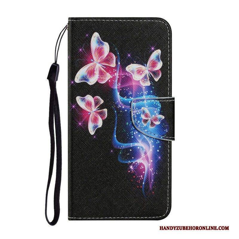 Flip Case Für Samsung Galaxy S21 FE Magische Schmetterlinge