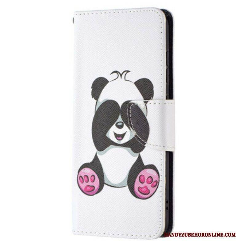 Flip Case Für Samsung Galaxy S21 FE Panda-spaß