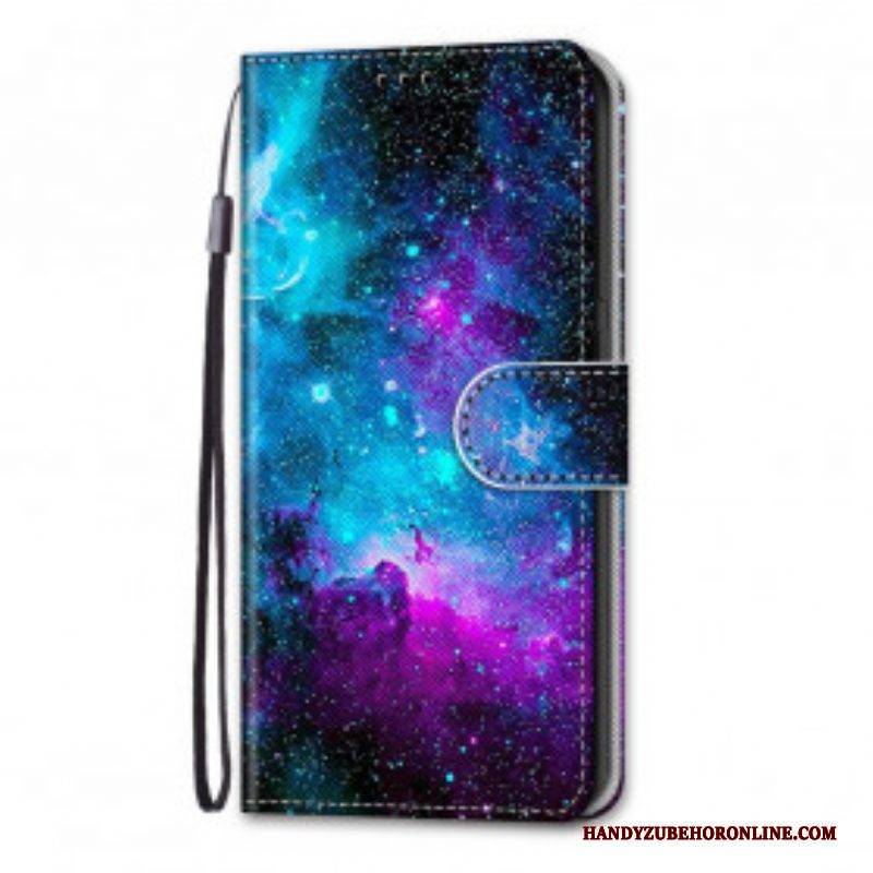 Flip Case Für Samsung Galaxy S21 Ultra 5G Kosmischer Himmel