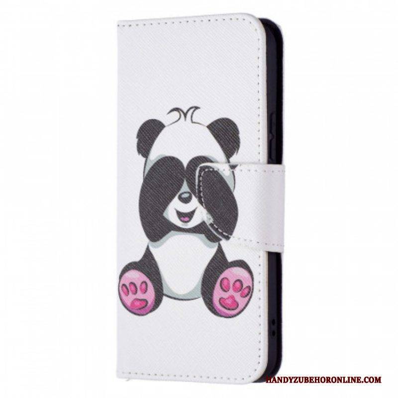 Flip Case Für Samsung Galaxy S22 5G Panda-spaß