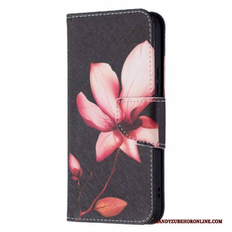 Flip Case Für Samsung Galaxy S22 5G Pinke Blume