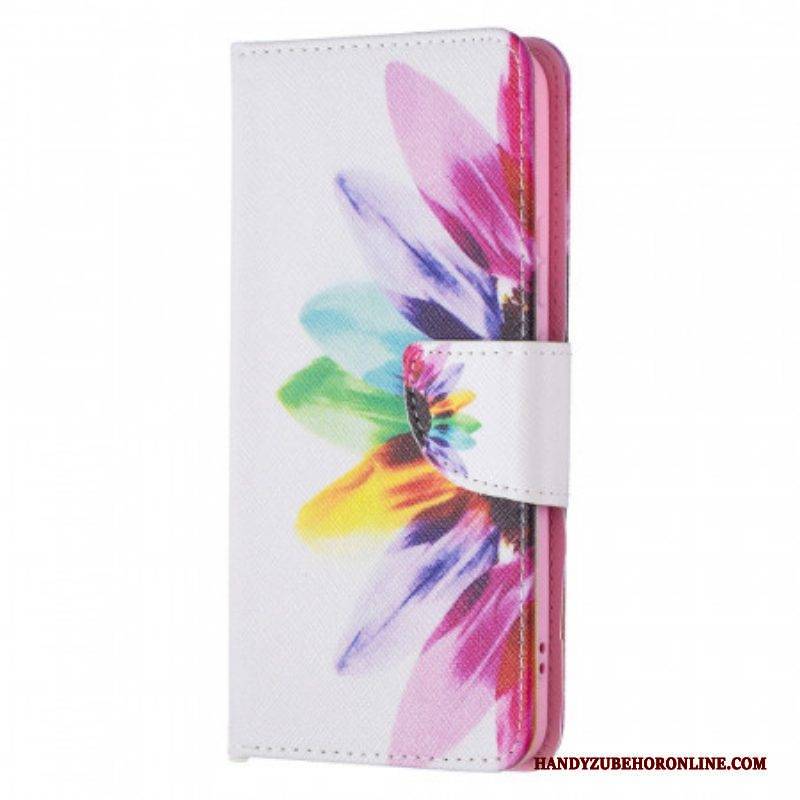 Flip Case Für Samsung Galaxy S22 Plus 5G Aquarellblume