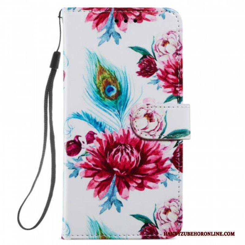 Flip Case Für Samsung Galaxy S22 Plus 5G Intensive Blumen