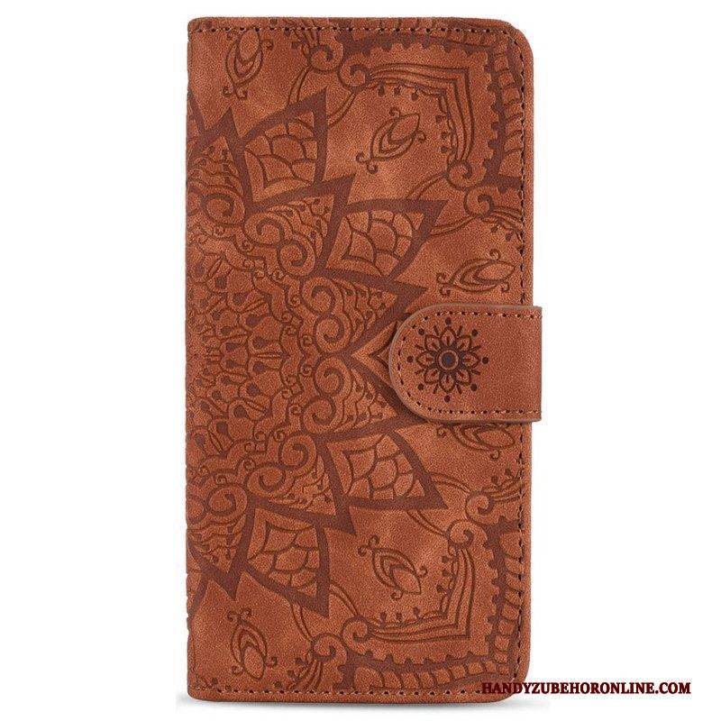 Flip Case Für Samsung Galaxy S23 5G Mit Kordel Stilvolles Riemchen-mandala