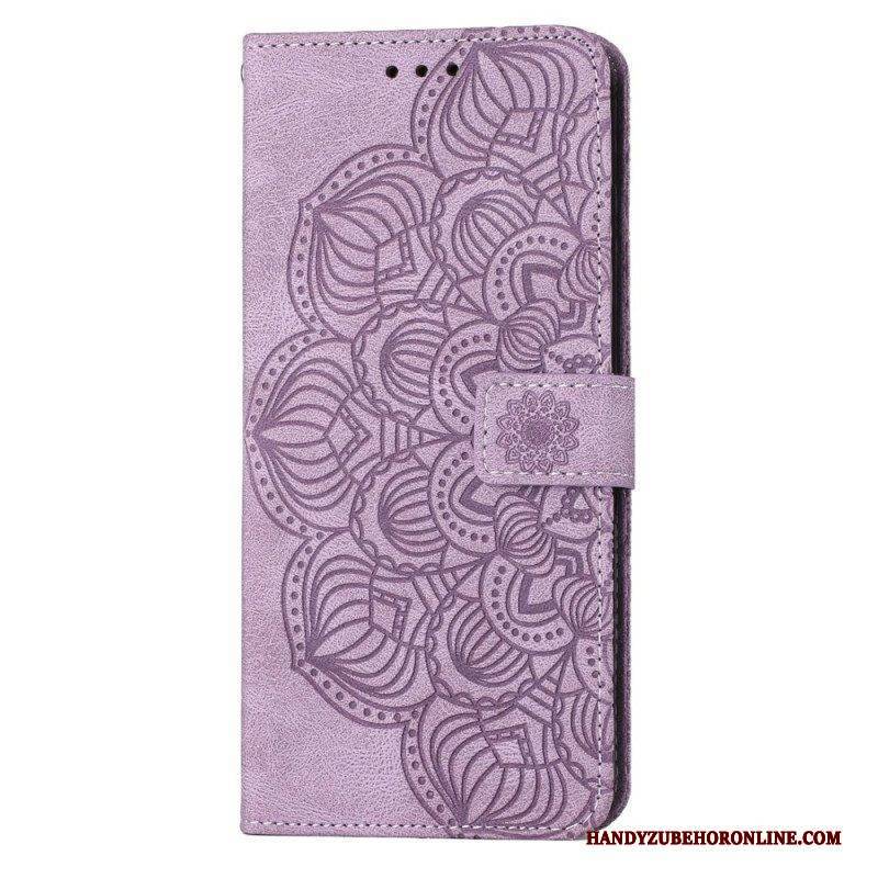 Flip Case Für Samsung Galaxy S23 Plus 5G Mit Kordel Riemchen-mandala