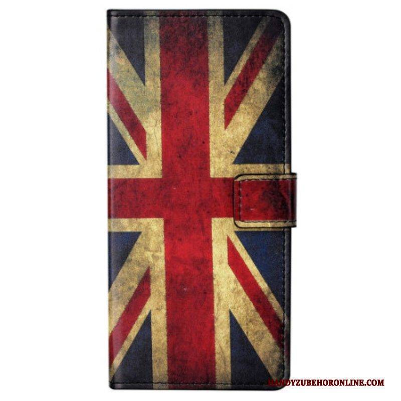 Flip Case Für Samsung Galaxy S23 Plus 5G Vintage Englische Flagge