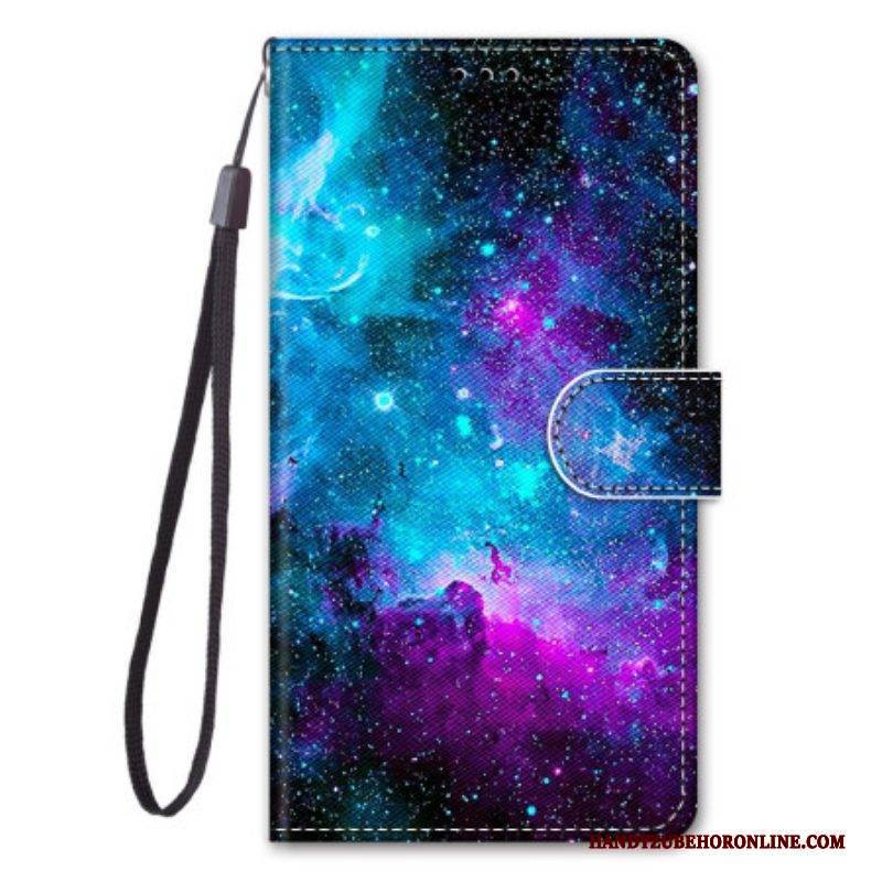 Flip Case Für Samsung Galaxy S23 Ultra 5G Kosmischer Himmel