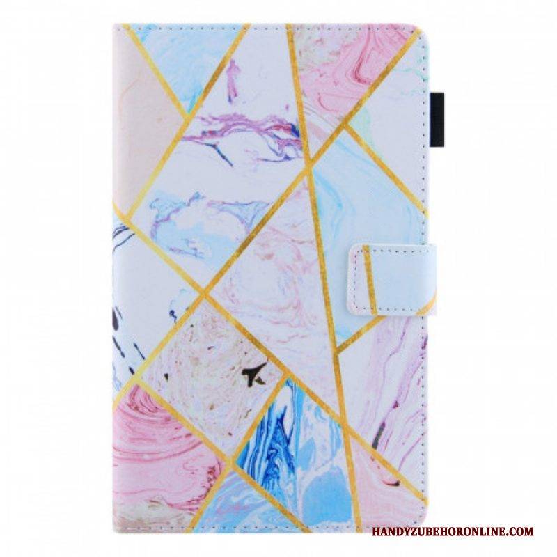 Flip Case Für Samsung Galaxy Tab A8 (2021) Marmoreinfluss