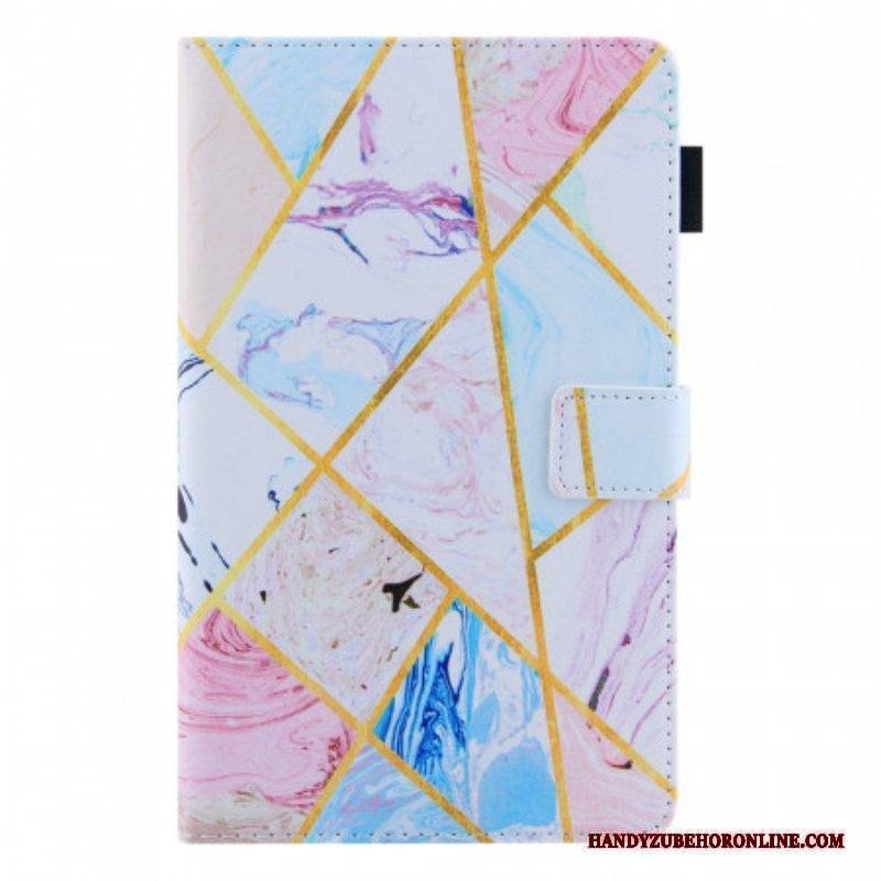 Flip Case Für Samsung Galaxy Tab A8 (2021) Marmoreinfluss