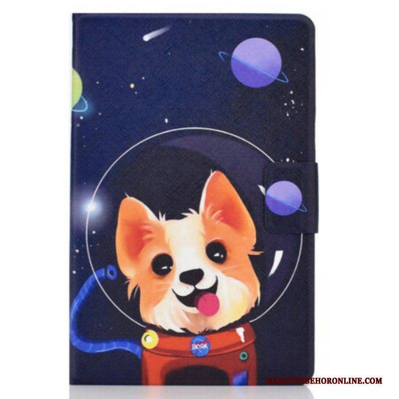 Flip Case Für Samsung Galaxy Tab S8 / Tab S7 Weltraumhund