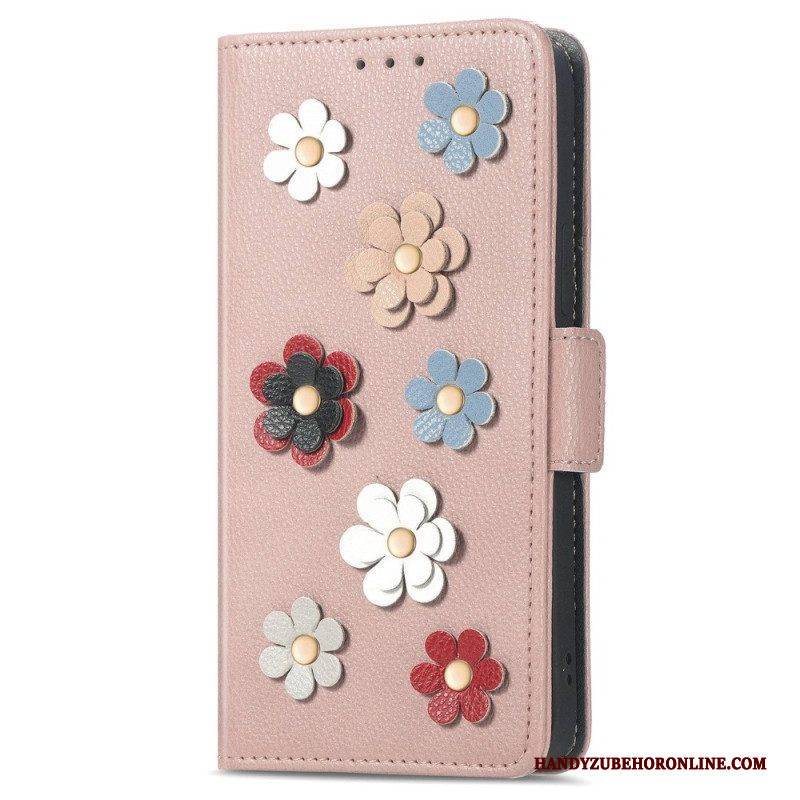 Flip Case Für Sony Xperia 1 IV Dekorative Blumen