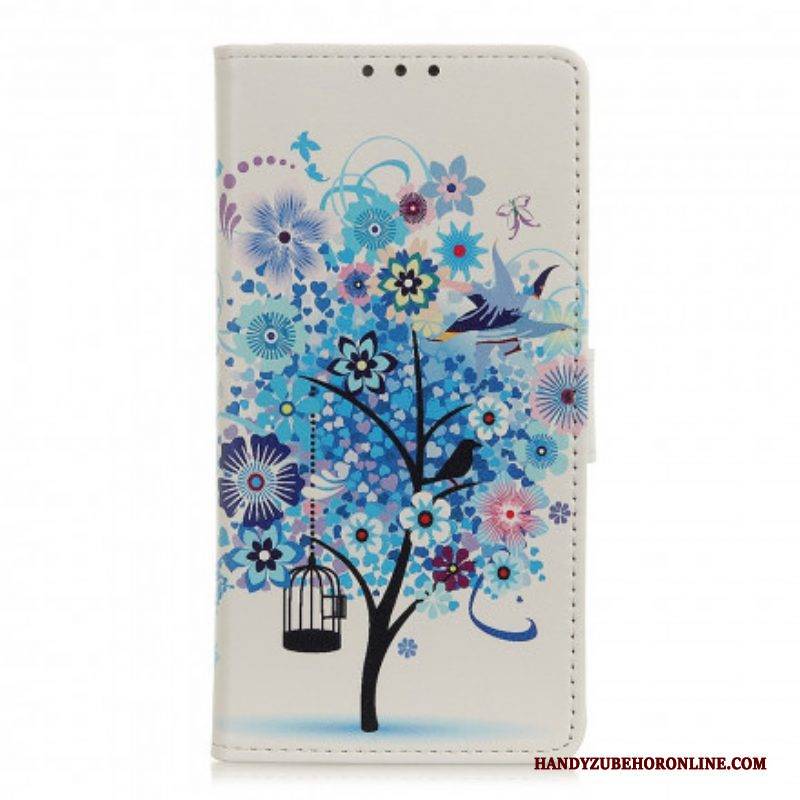 Flip Case Für Xiaomi Redmi Note 10 / 10S Blühender Baum