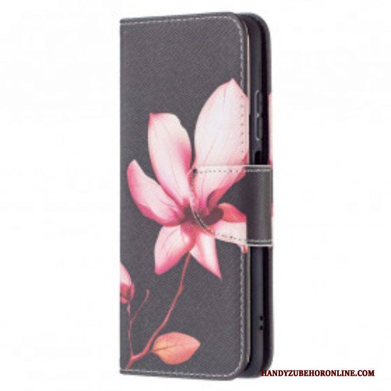 Flip Case Für Xiaomi Redmi Note 10 / 10S Pinke Blume