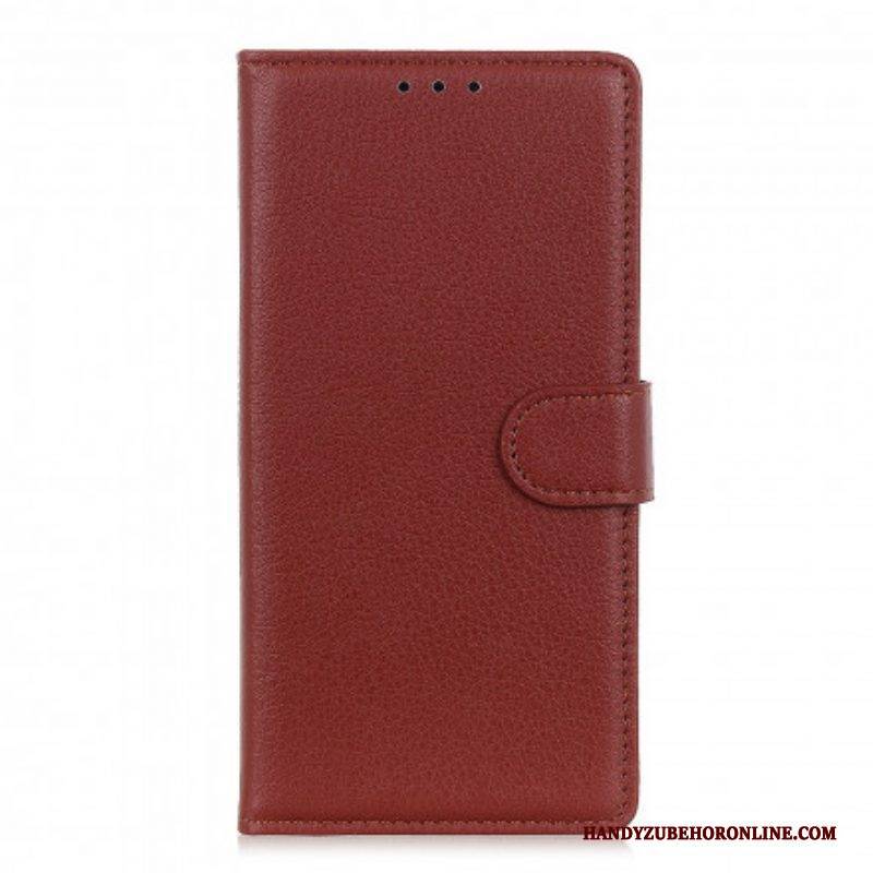 Flip Case Für Xiaomi Redmi Note 10 / 10S Premium-litschi-ledereffekt