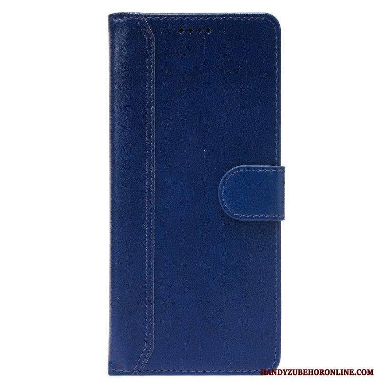 Flip Case Für Xiaomi Redmi Note 10 Pro Glänzende Und Freiliegende Nähte