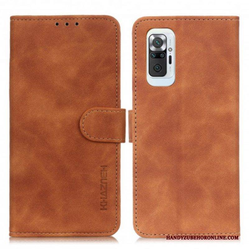 Flip Case Für Xiaomi Redmi Note 10 Pro Khazneh Vintage-ledereffekt