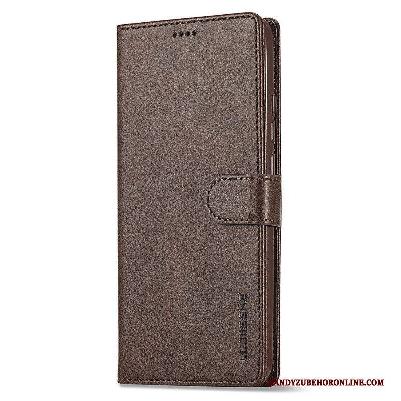 Flip Case Für Xiaomi Redmi Note 12 4G Ledereffekt Lc.imeeke