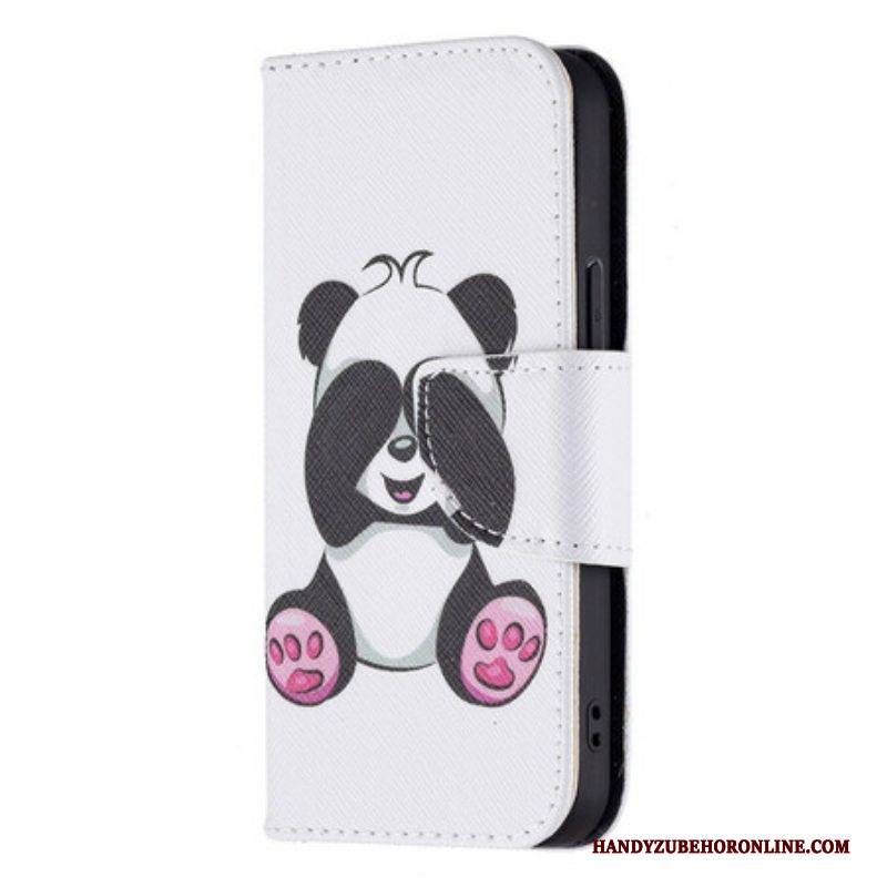 Flip Case Für iPhone 13 Mini Panda-spaß