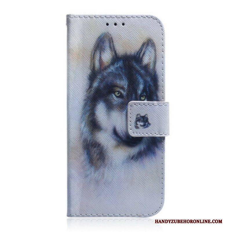 Flip Case Für iPhone 13 Pro Hunde-look