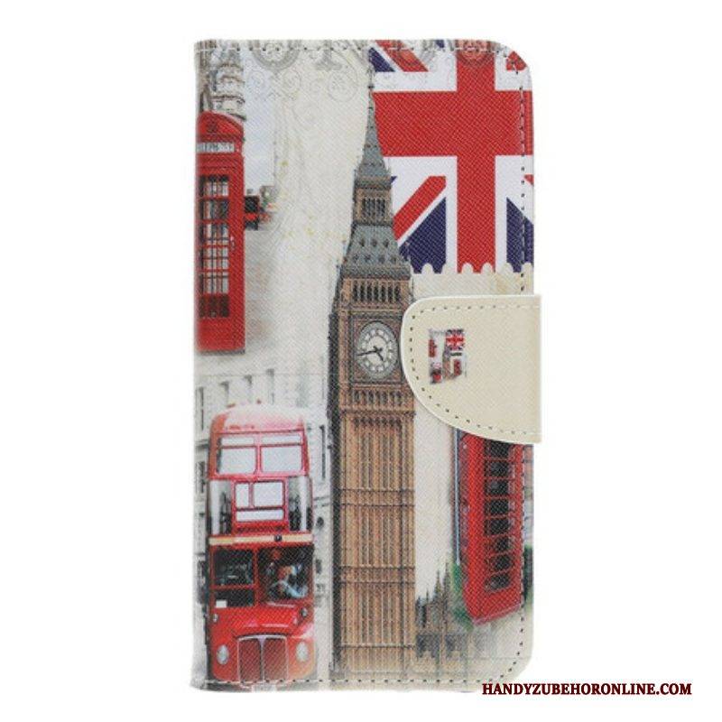 Flip Case Für iPhone 13 Pro Londoner Leben