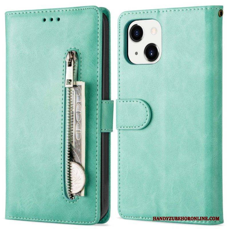 Flip Case Für iPhone 14 Plus Geldbörse Mit Umhängeband