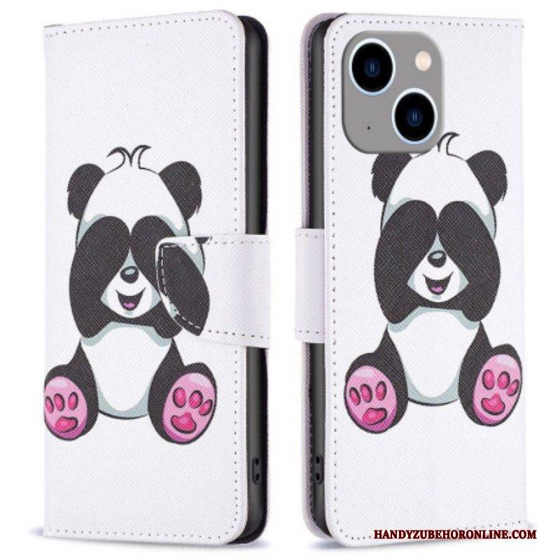 Flip Case Für iPhone 14 Plus Panda-spaß
