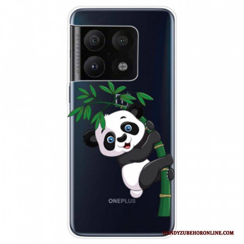 Handyhülle Für OnePlus 10 Pro 5G Panda Auf Bambus