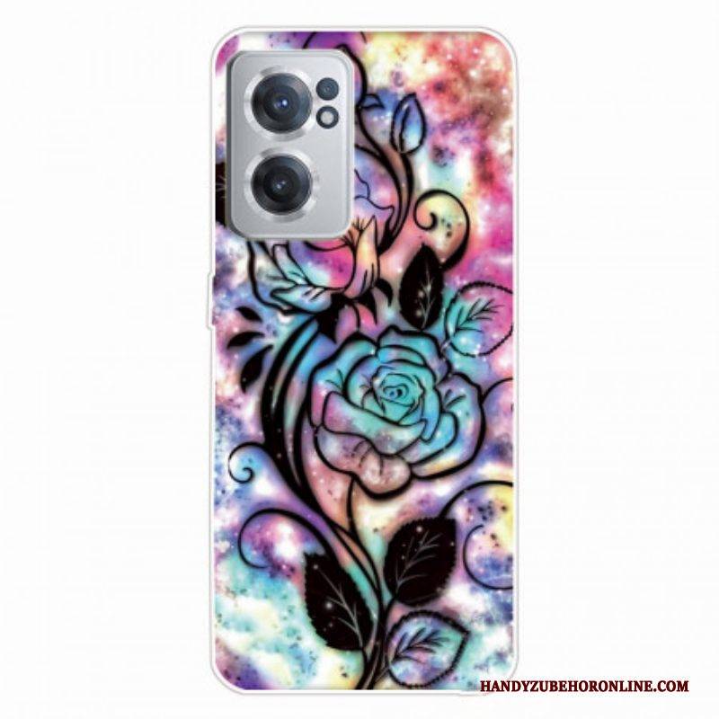 Handyhülle Für OnePlus Nord CE 2 5G Psychedelische Blumen