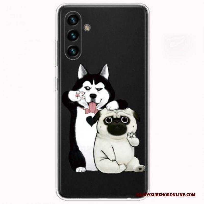 Handyhülle Für Samsung Galaxy A13 5G / A04s Lustige Hunde