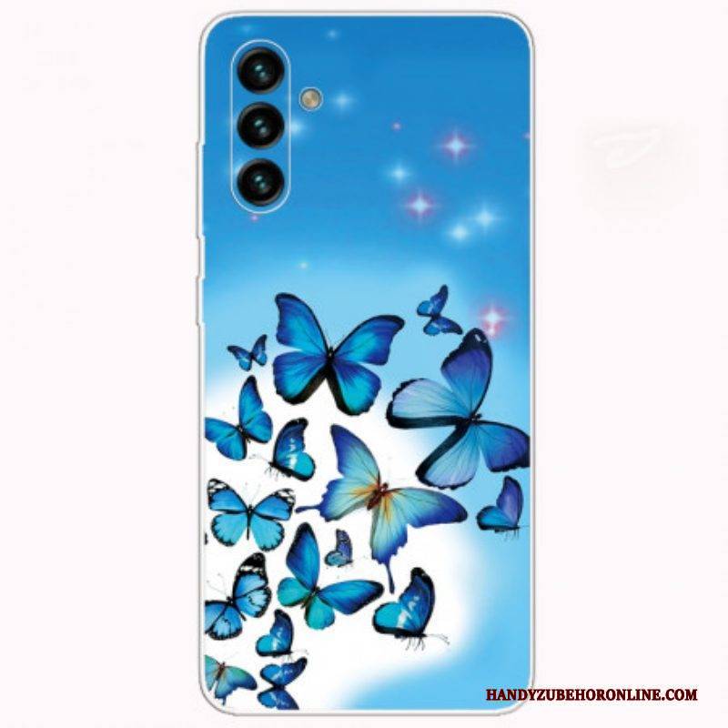 Handyhülle Für Samsung Galaxy A13 5G / A04s Schmetterlinge Schmetterlinge