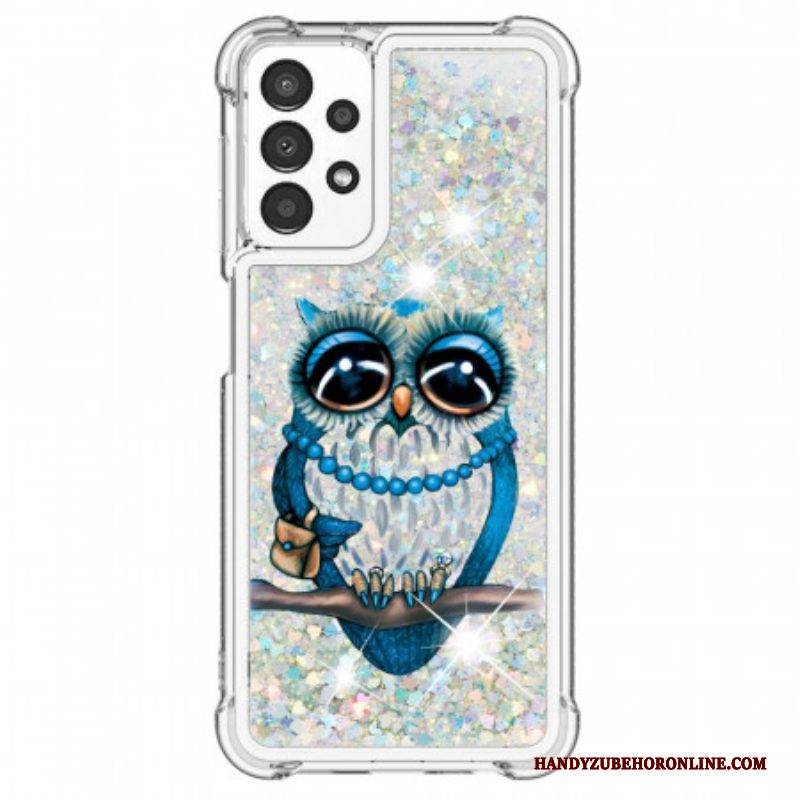 Handyhülle Für Samsung Galaxy A13 Miss Owl Pailletten