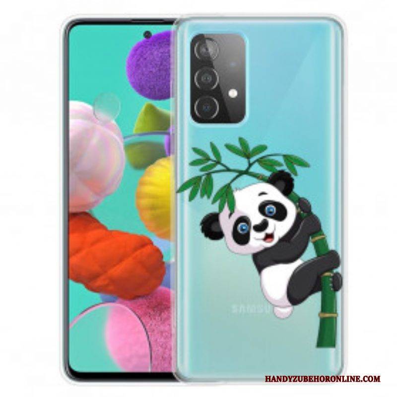 Handyhülle Für Samsung Galaxy A52 4G / A52 5G / A52s 5G Panda Auf Bambus