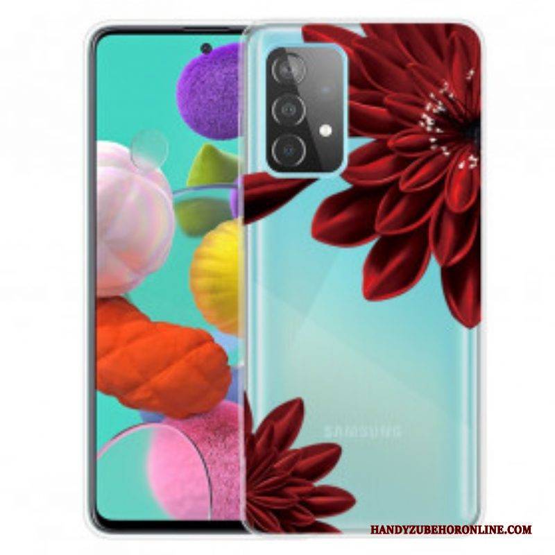 Handyhülle Für Samsung Galaxy A52 4G / A52 5G / A52s 5G Wilde Blumen