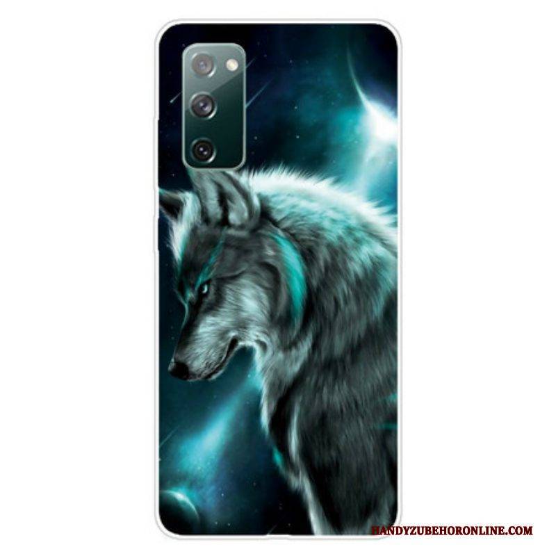 Handyhülle Für Samsung Galaxy S20 FE Königlicher Wolf